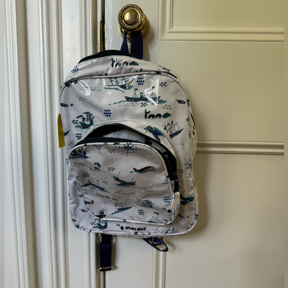 NWT Roller Rabbit coated Lenny Backpack in “Afloat”